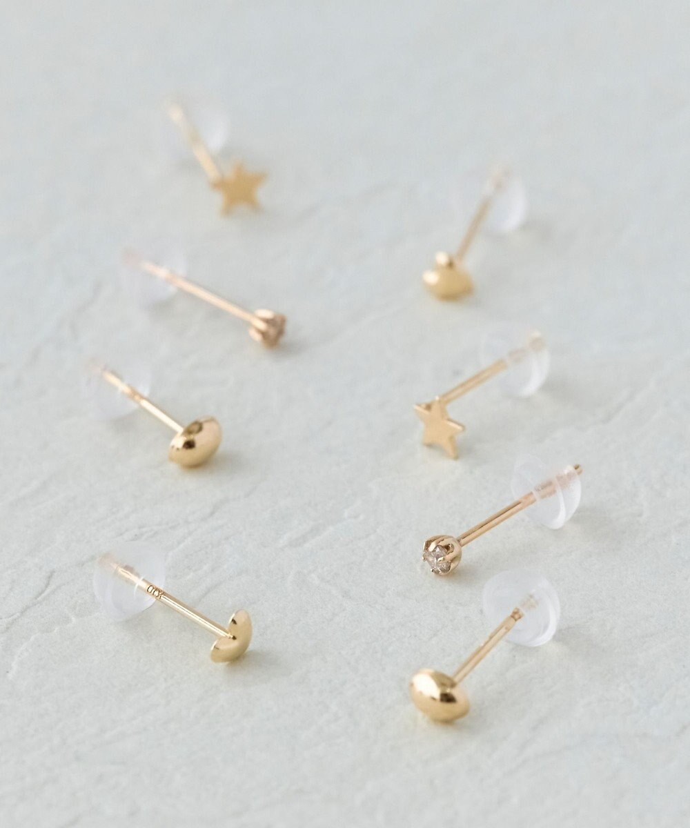 Phoebe 【K10】一粒ダイヤモンドピアス　ゴールド 