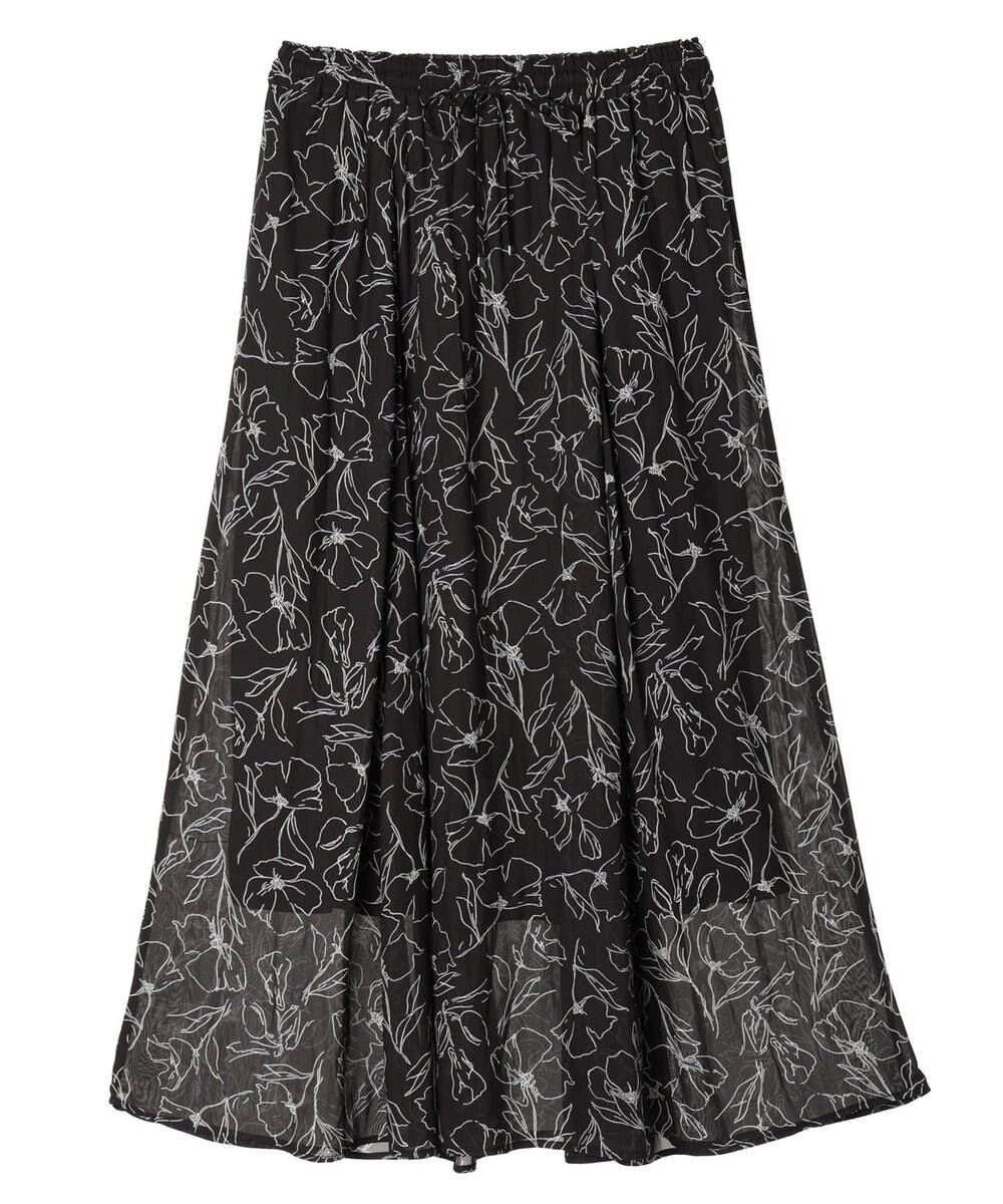 Green Parks サラフレギャザースカートII 