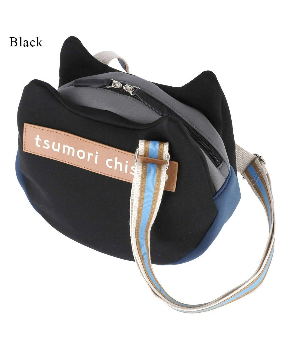 tsumori chisato CARRY ネコかおウレタン ショルダーバッグ 小サイズ 猫モチーフ 