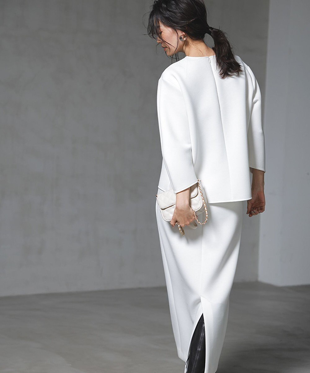 ICB L 【洗える・WEB限定カラーあり】コンパクトダブルフェイス トップス 