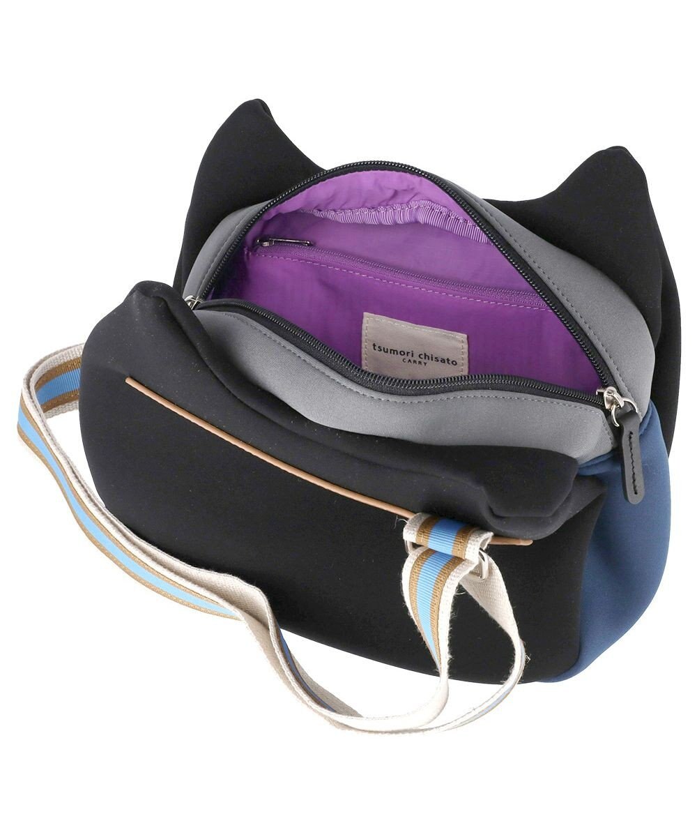 tsumori chisato CARRY ネコかおウレタン ショルダーバッグ 小サイズ 猫モチーフ 