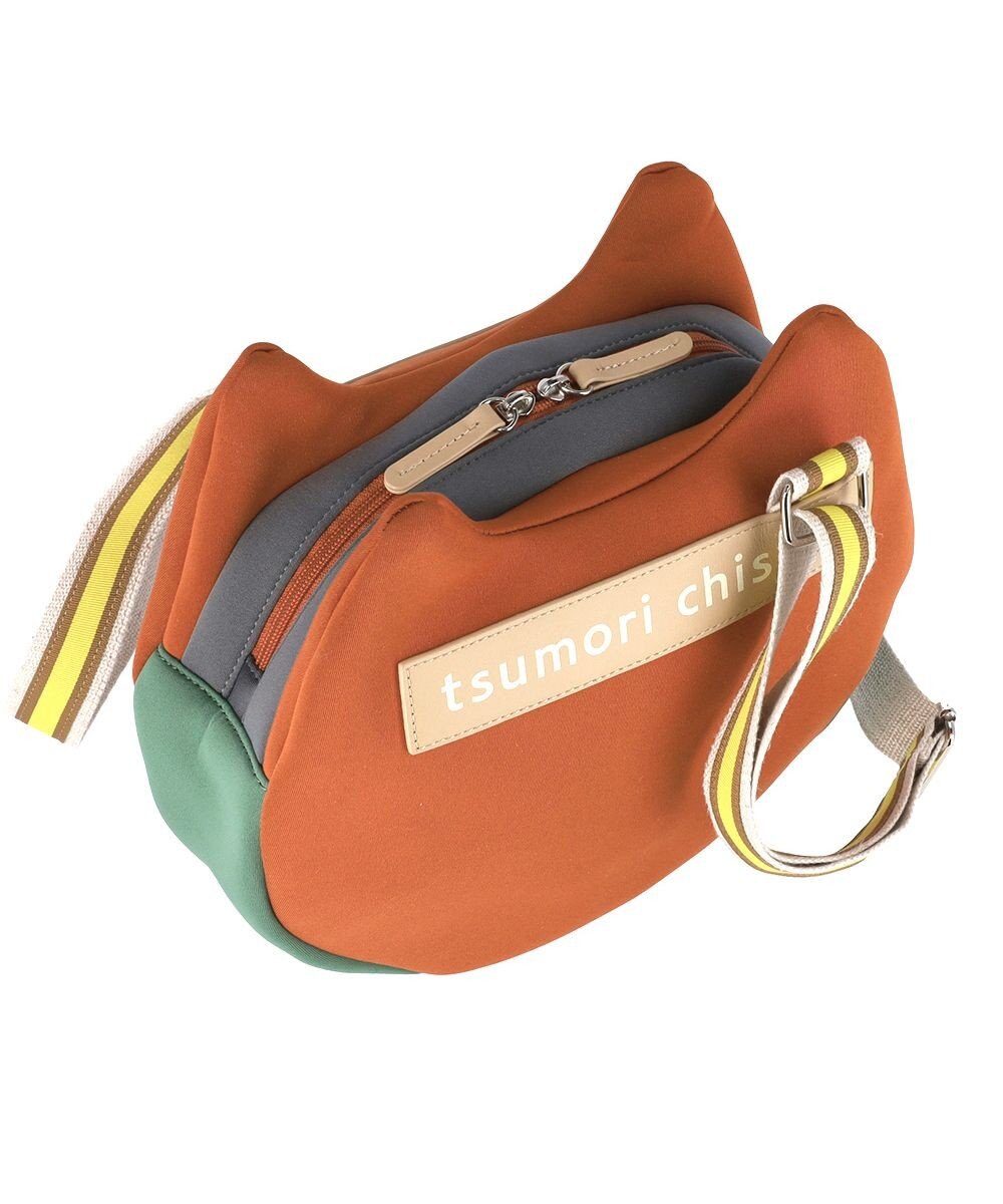tsumori chisato CARRY ネコかおウレタン ショルダーバッグ 小サイズ 猫モチーフ 