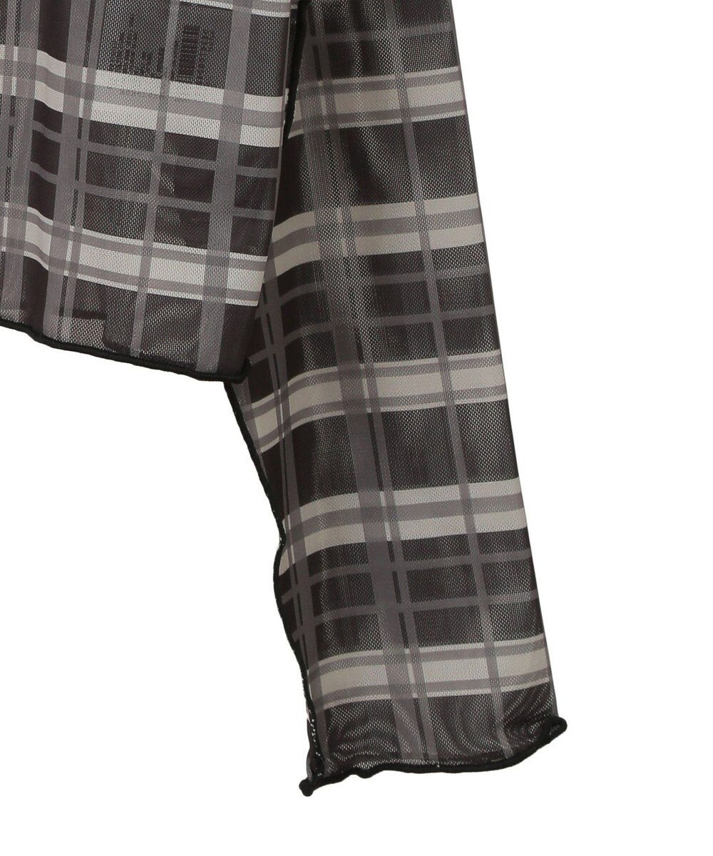 earth music&ecology シアーチェックプルオーバー 