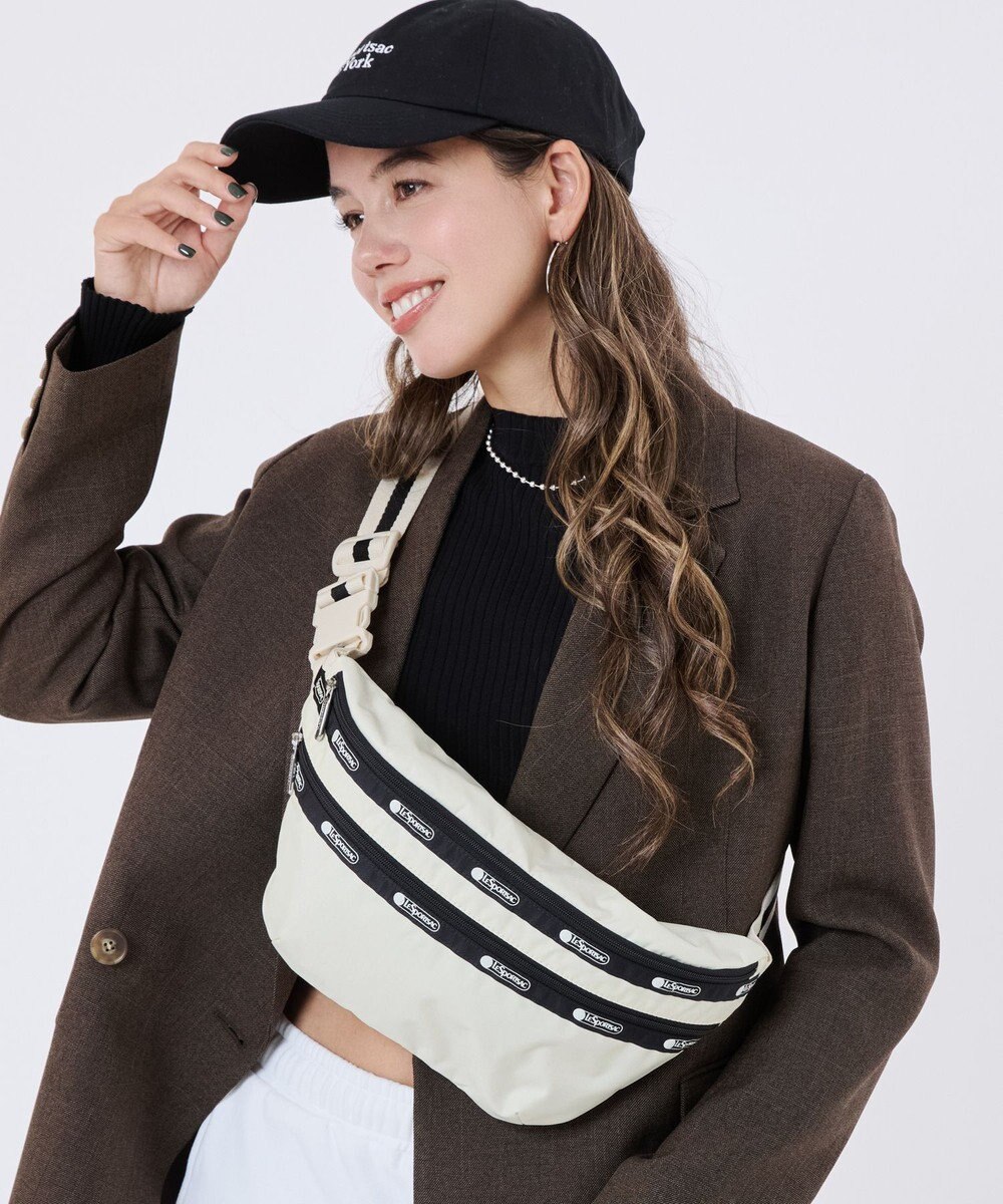 LeSportsac HERITAGE BELT BAG/スペクテイターサンドバー/ブラック 
