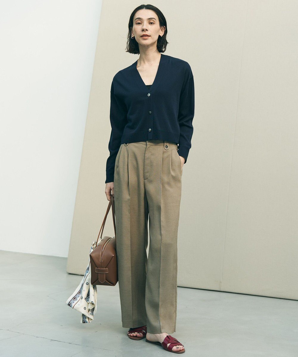 UNFILO L イージーカーディガン クロップド 