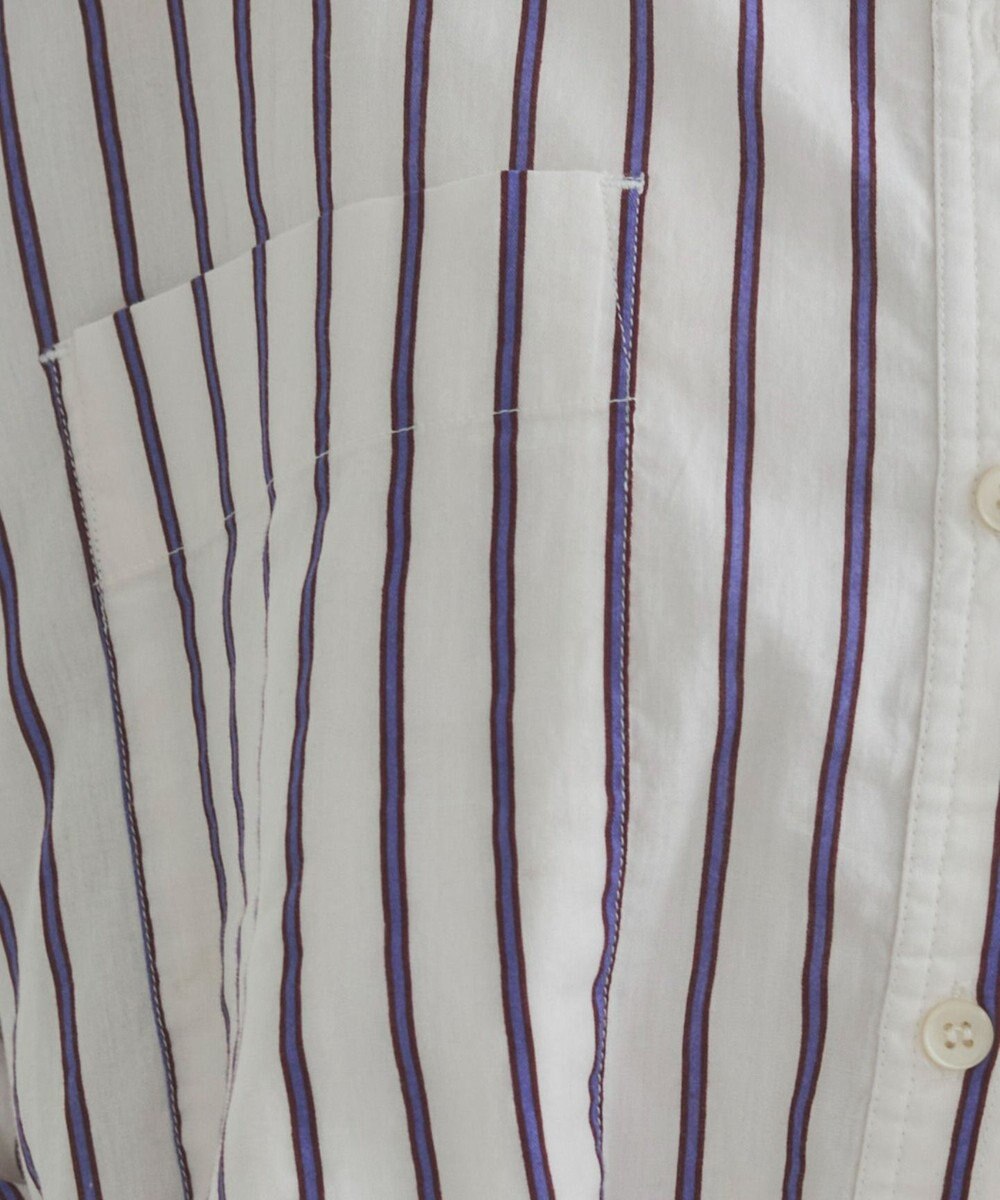 WEGO 着丈が選べる オーバーサイズ バンドカラー シャツ / ストライプ / 無地 