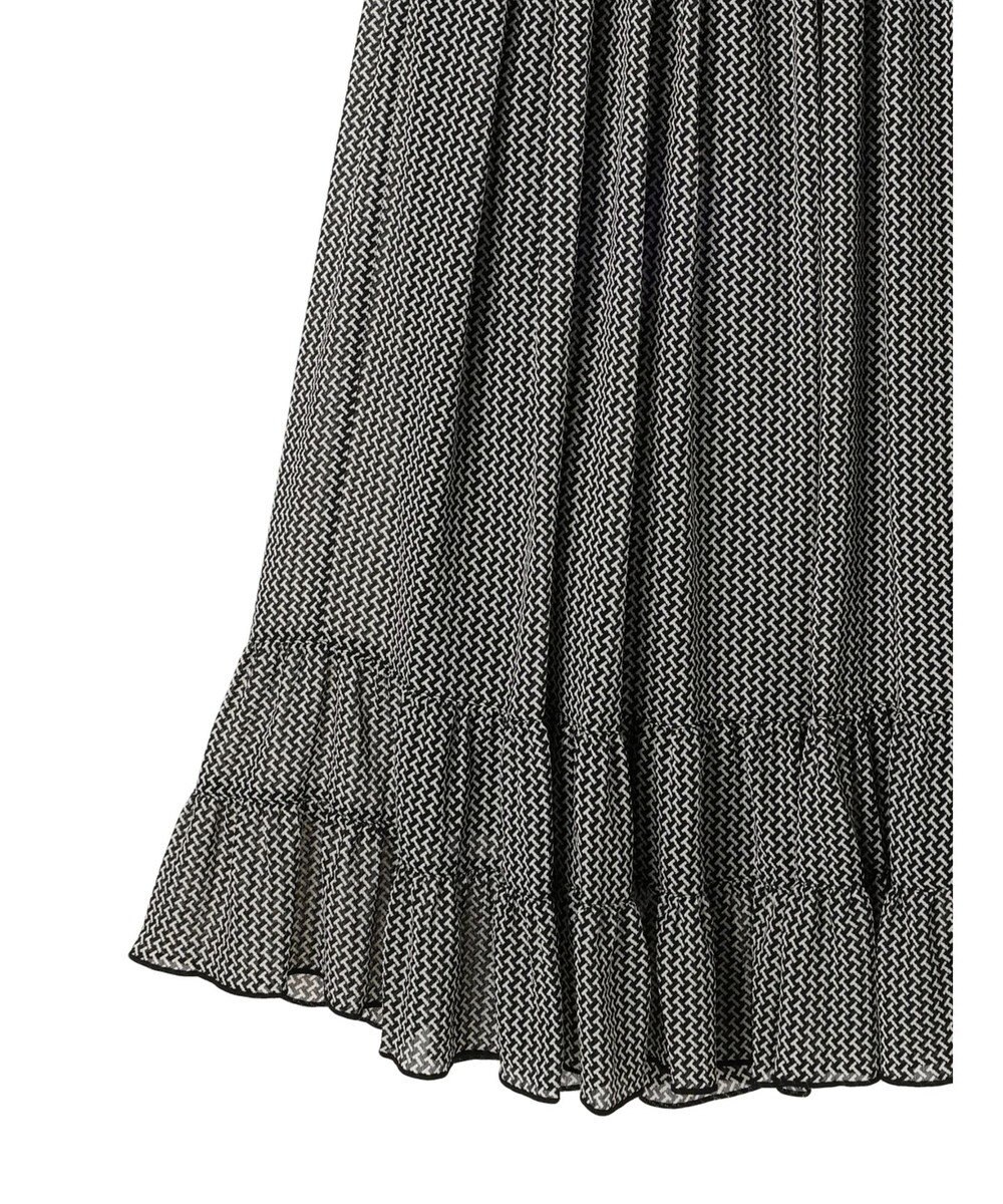 AMERICAN HOLIC 幾何学柄裾ティアードスカート 