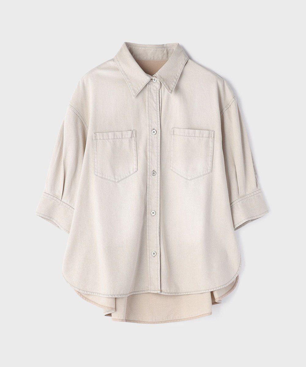 GRACE CONTINENTAL ツイルハーフスリーブシャツ 