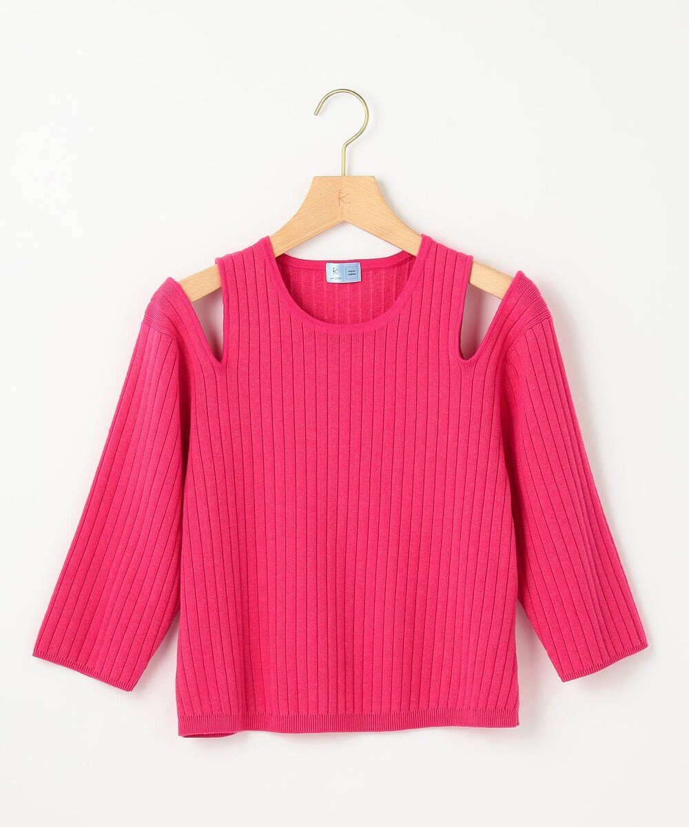 組曲 L 【組曲×setsuko sagittaire】カッティングニット トップス 