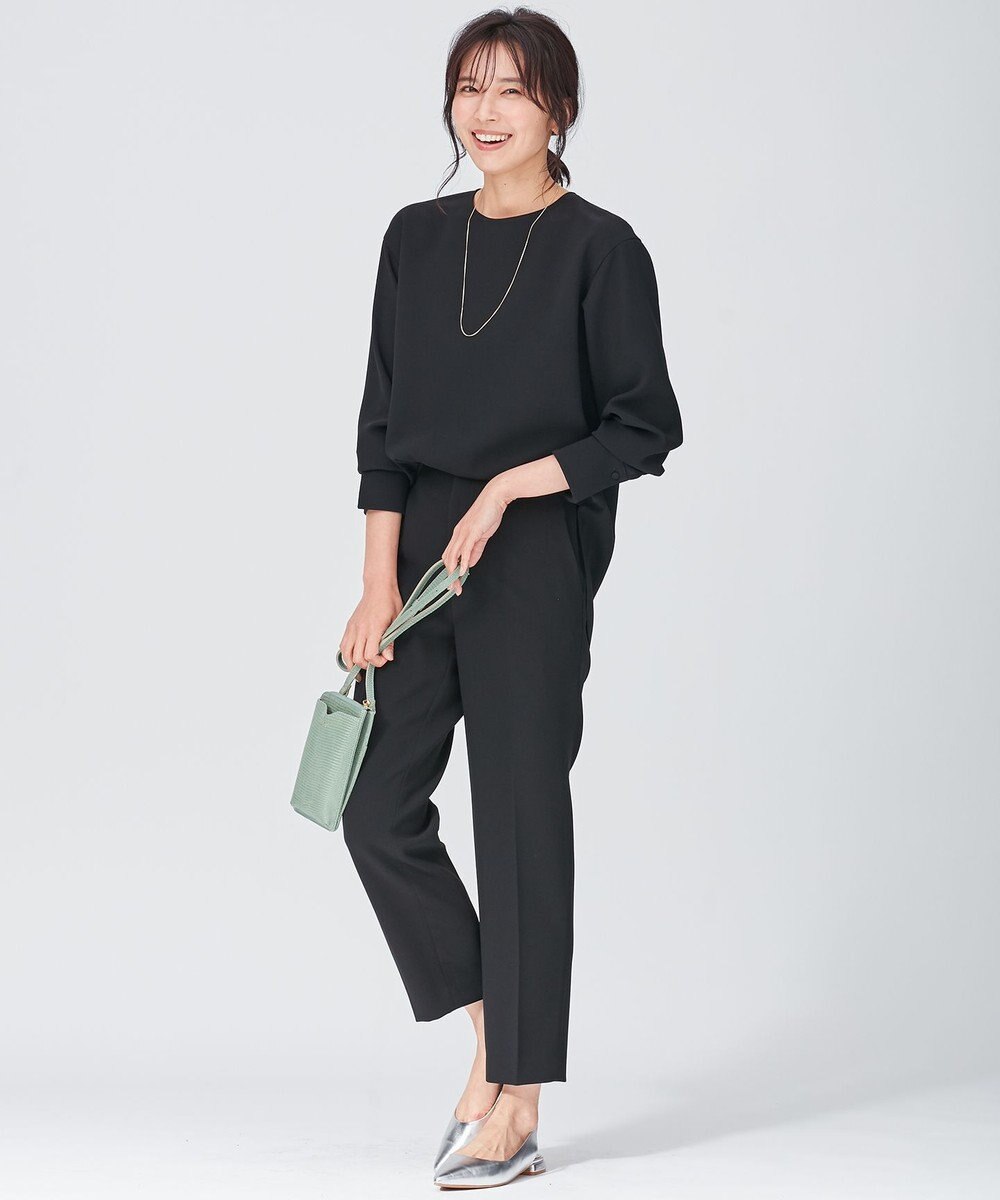 23区 トリアセダブルジョーゼット パンツ 