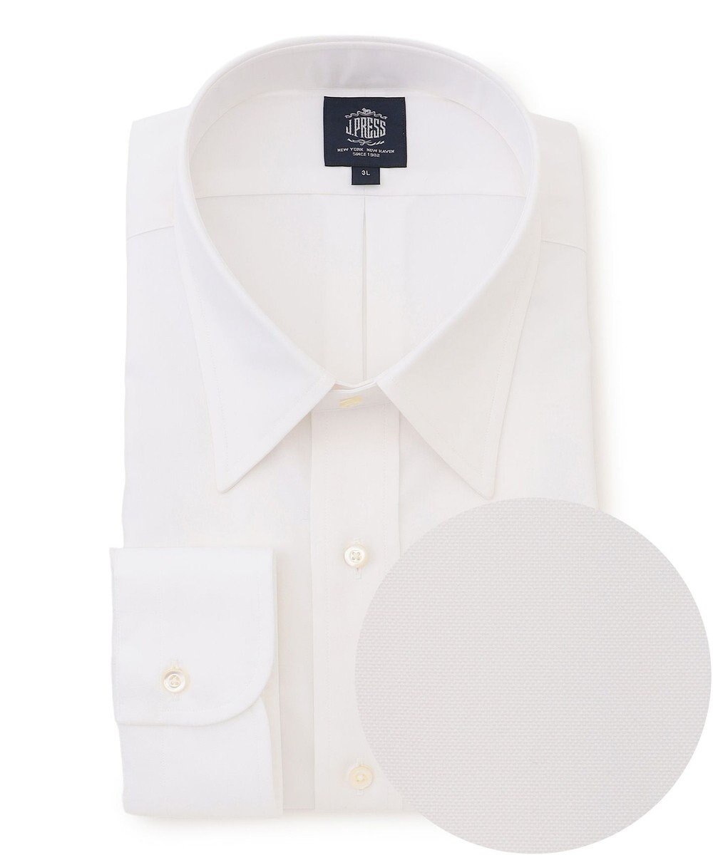 J.PRESS MEN 【KING SIZE】【PREMIUM PLEATS / 形態安定】ピンオックス ドレスシャツ / レギュラー 