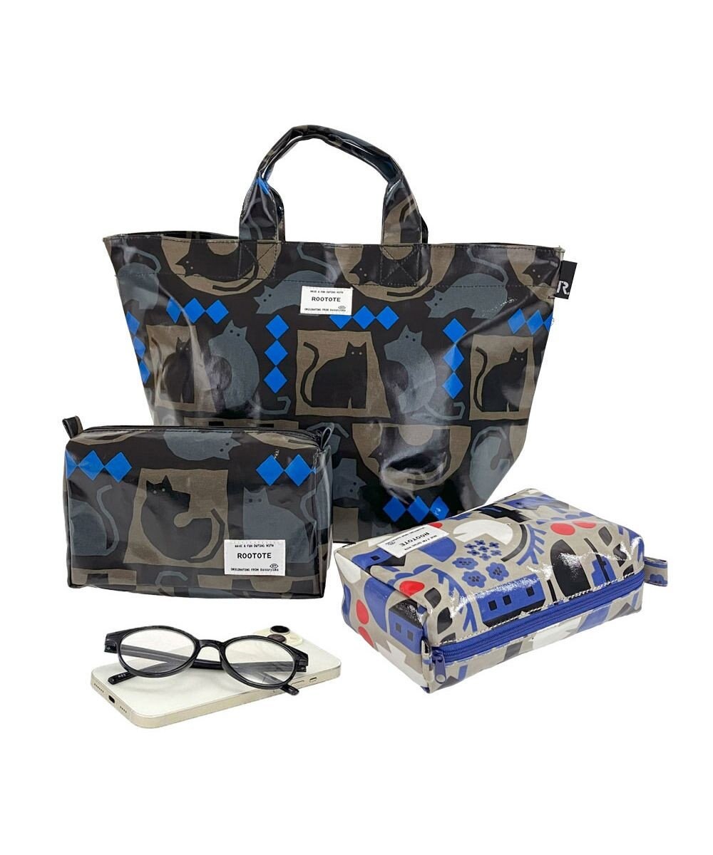 ROOTOTE 3614【ラミネート加工】EU.ウイズルー.ポーチ.ラミネート-U 