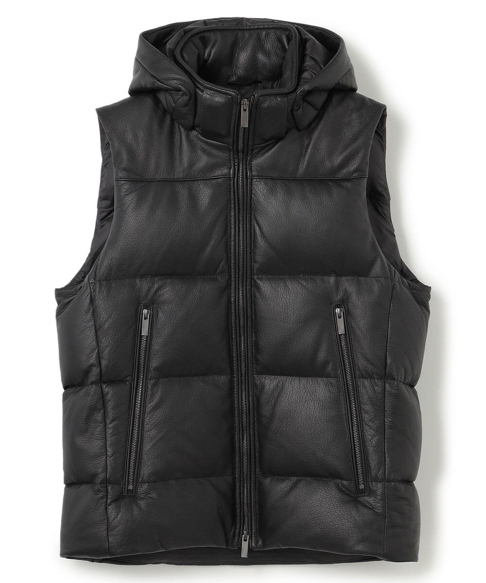 JOSEPH HOMME ライトゴートシュリンクレザー　ダウンベスト 