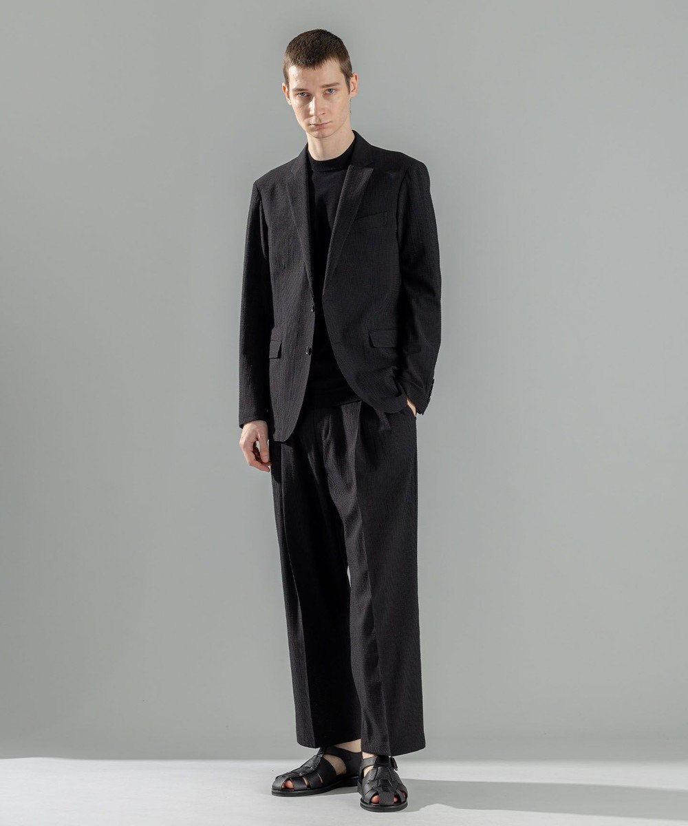 JOSEPH HOMME 新素材【通気性/ストレッチ】トリコサッカーストレッチ ドロスト付ワイドパンツ / BAILEY CONVERTIBLE 