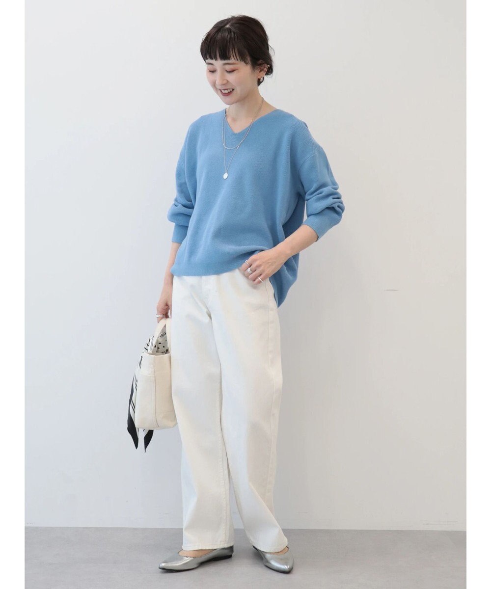 AMERICAN HOLIC Ｖネック片畦ニットプルオーバー 