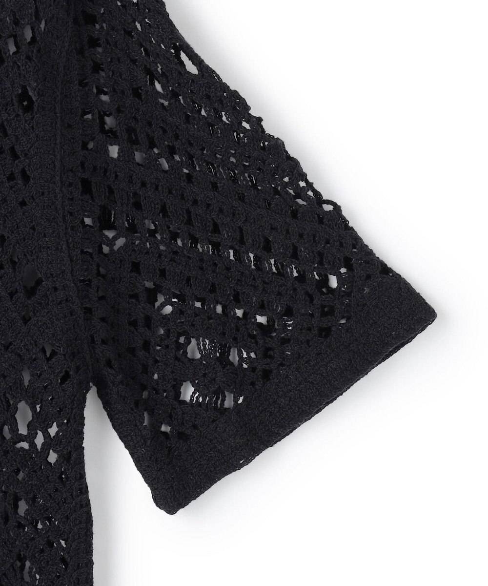 23区 【先行予約】エンブロイダリーレース ポロ ニット 