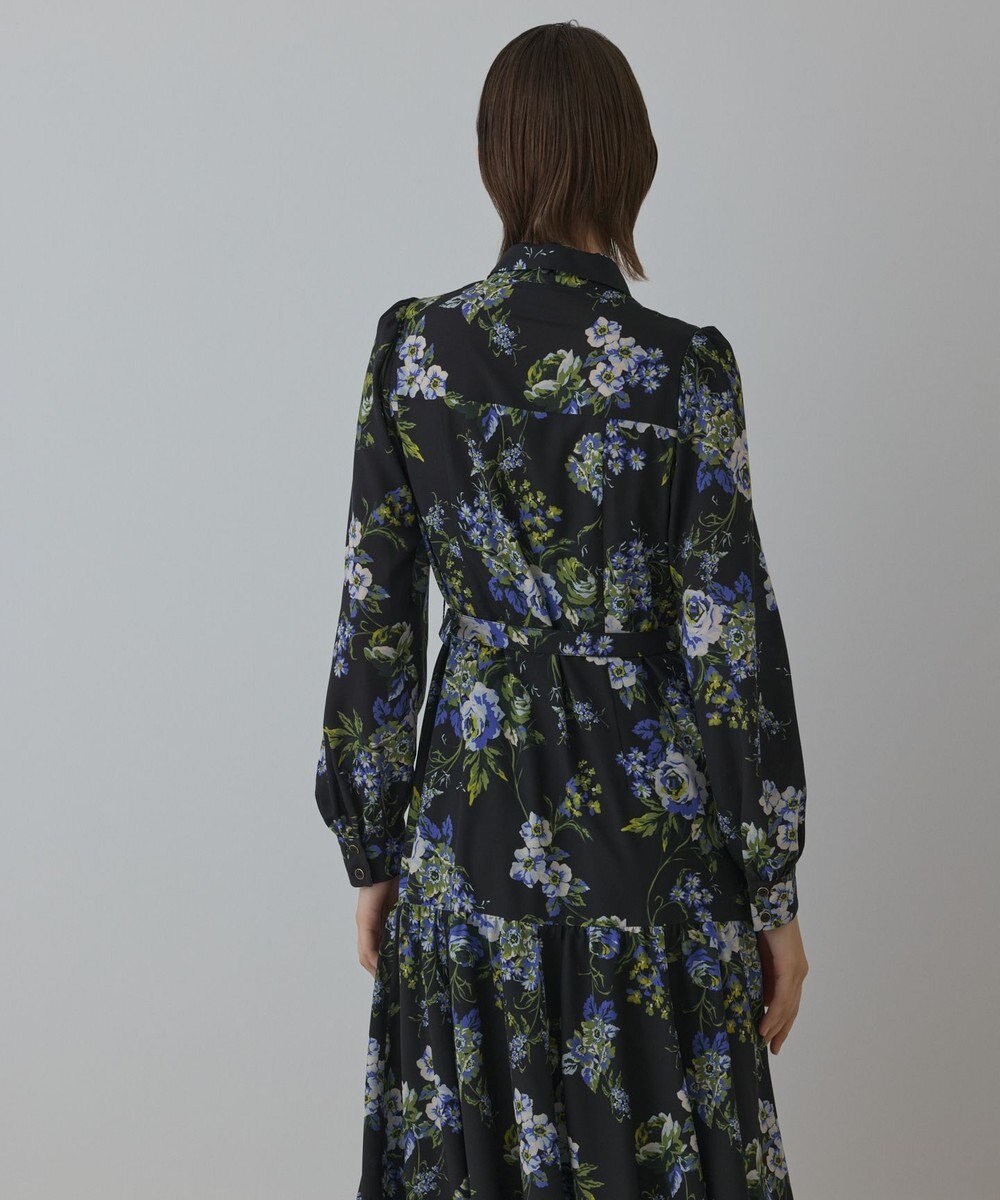 GRACE CONTINENTAL ブーケフラワープリントワンピース 