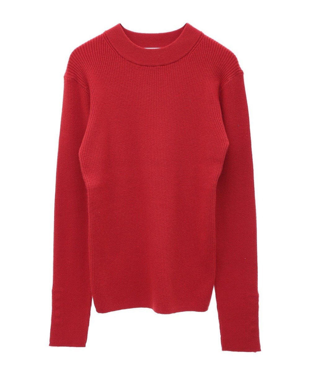 Green Parks もちやわ　袖口釦リブニットプルオーバー 