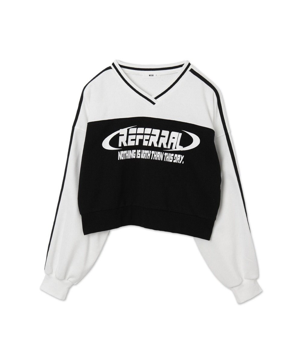 WEGO 切り替えショートスウェット 