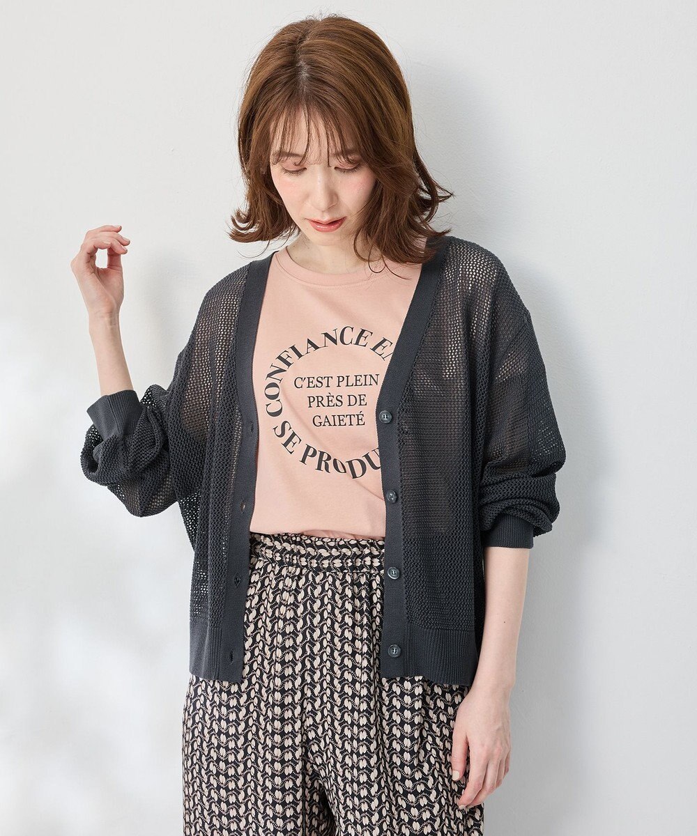 ANY メッシュカーディガン 