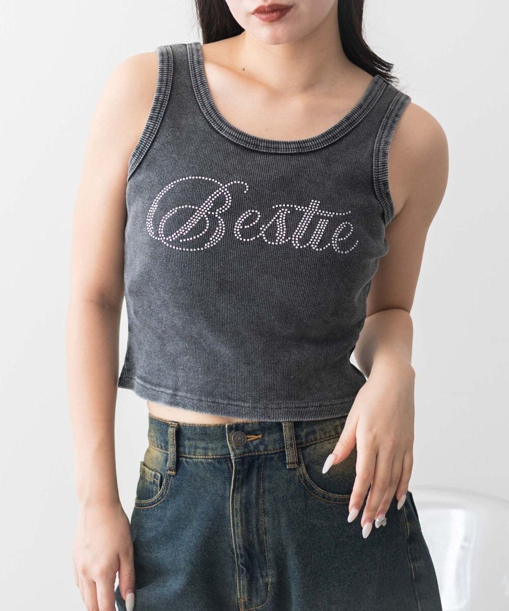 WEGO ヴィンテージウォッシュグラフィックタンク 