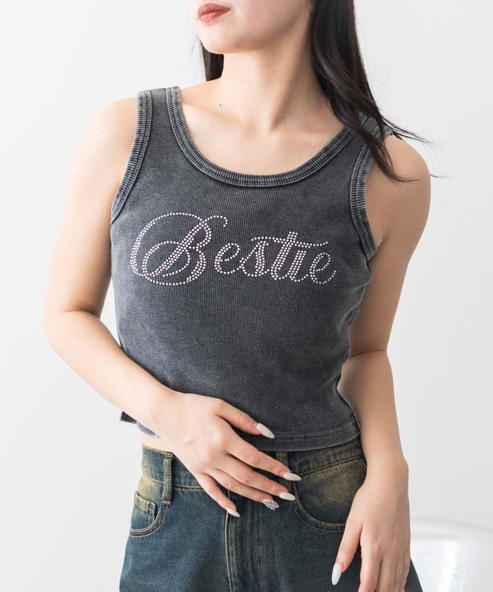 WEGO ヴィンテージウォッシュグラフィックタンク 