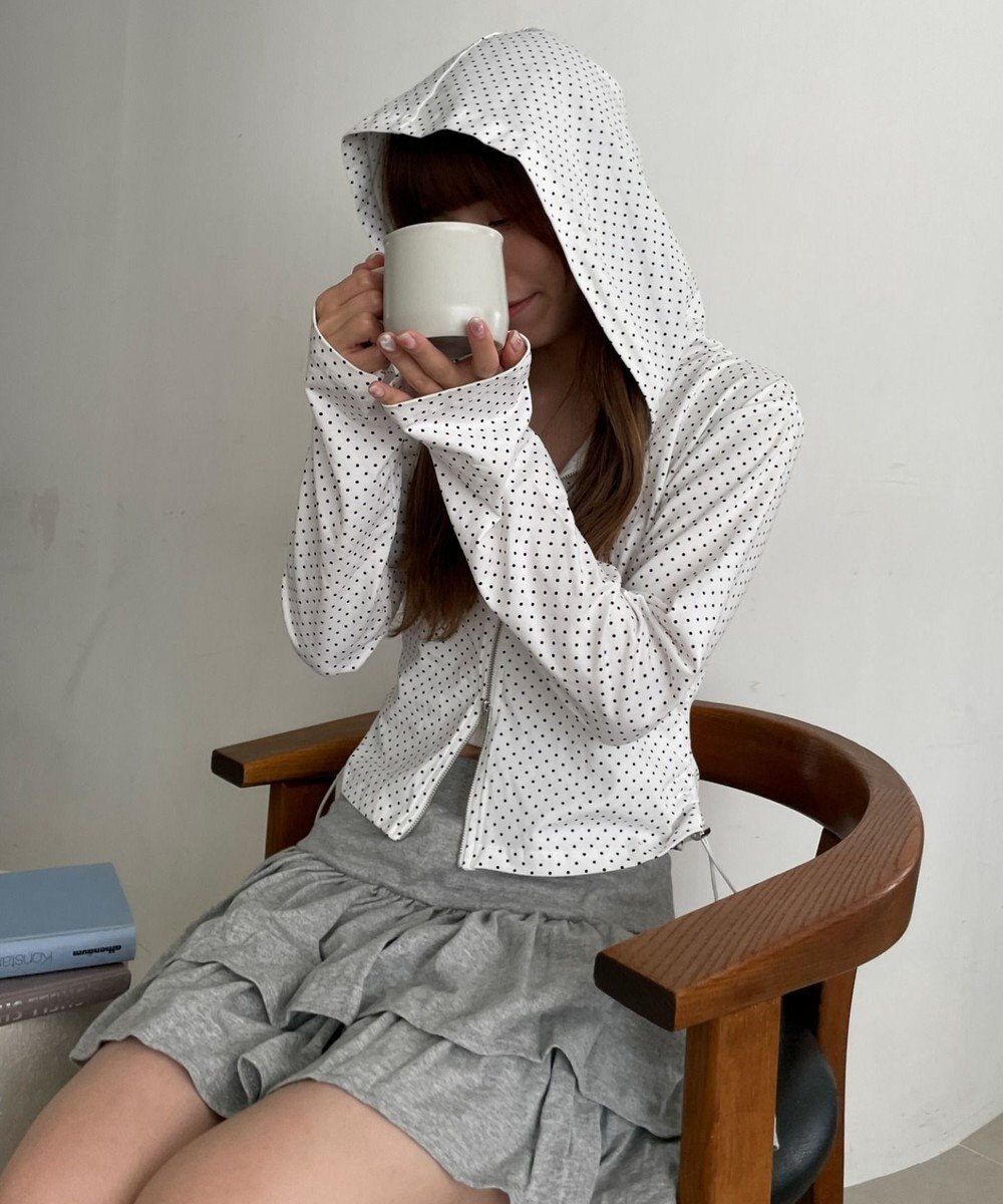 WEGO 柄Wジップパーカー 