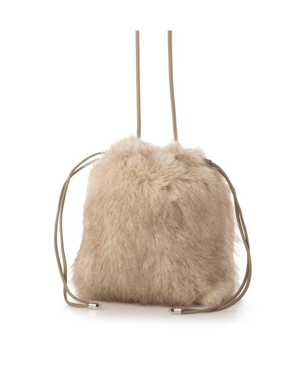 UNBILLION カシュカシュ cachecache / エコファーシンプル巾着ショルダーバッグ 