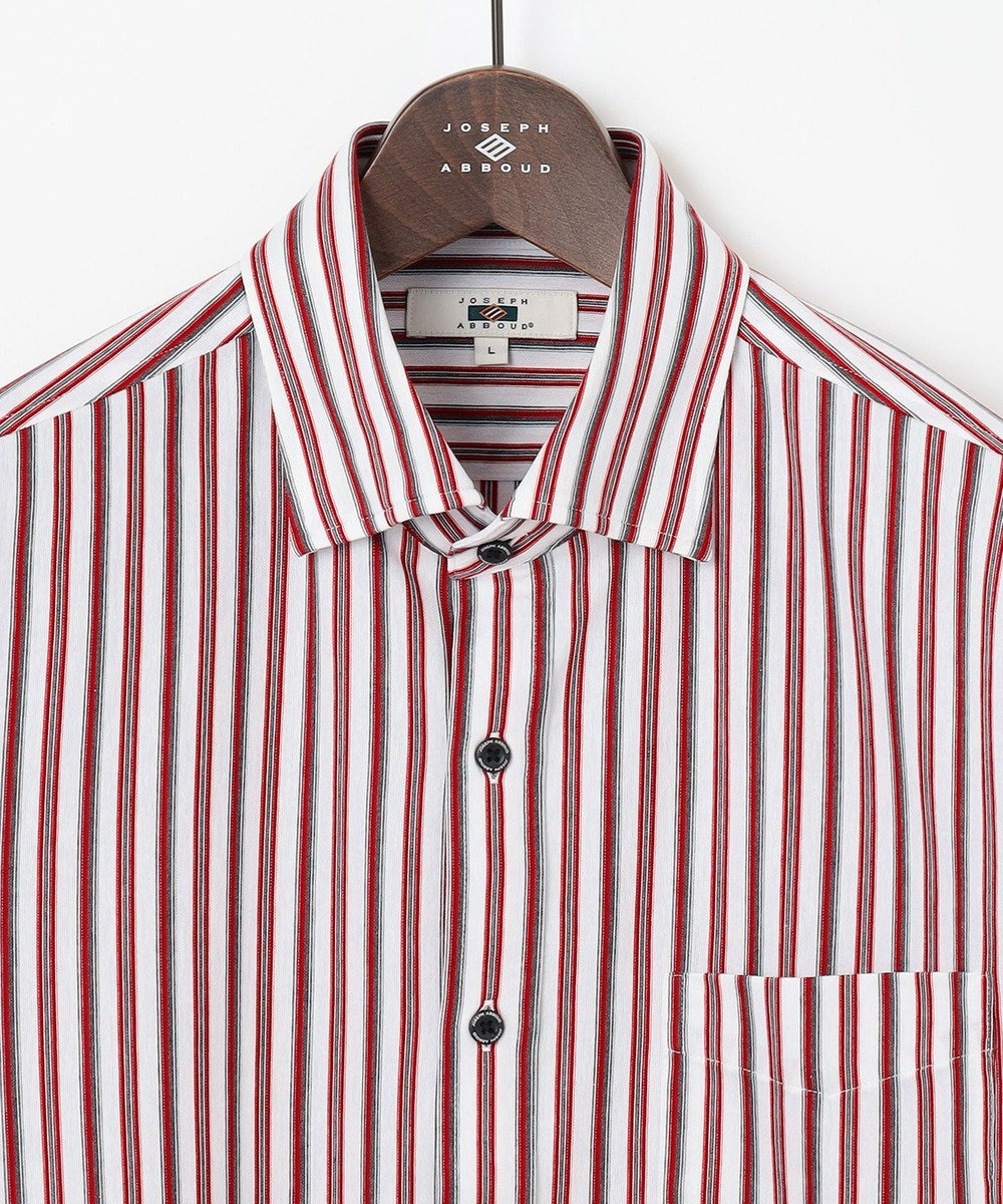 JOSEPH ABBOUD 【キングサイズ・ストレッチ・イージーケア】ジャージーストライプシャツ 