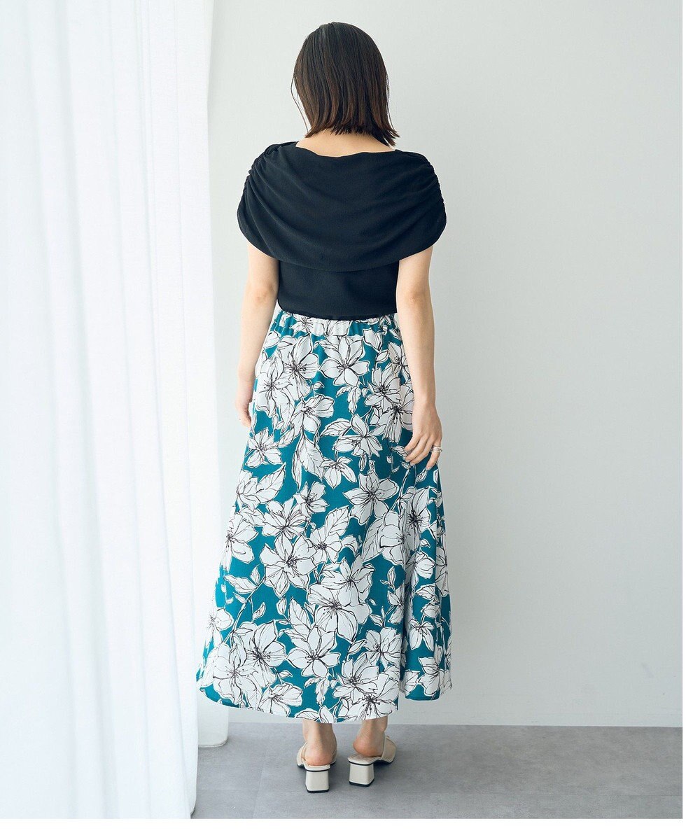 YECCA VECCA シャーリングオフショルニット 