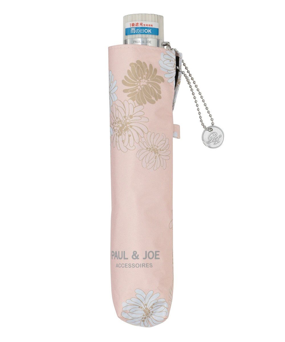 MOONBAT 【軽量】PAUL & JOE 晴雨兼用日傘 折りたたみ傘 総柄クリザンテーム 一級遮光 遮熱 UV 