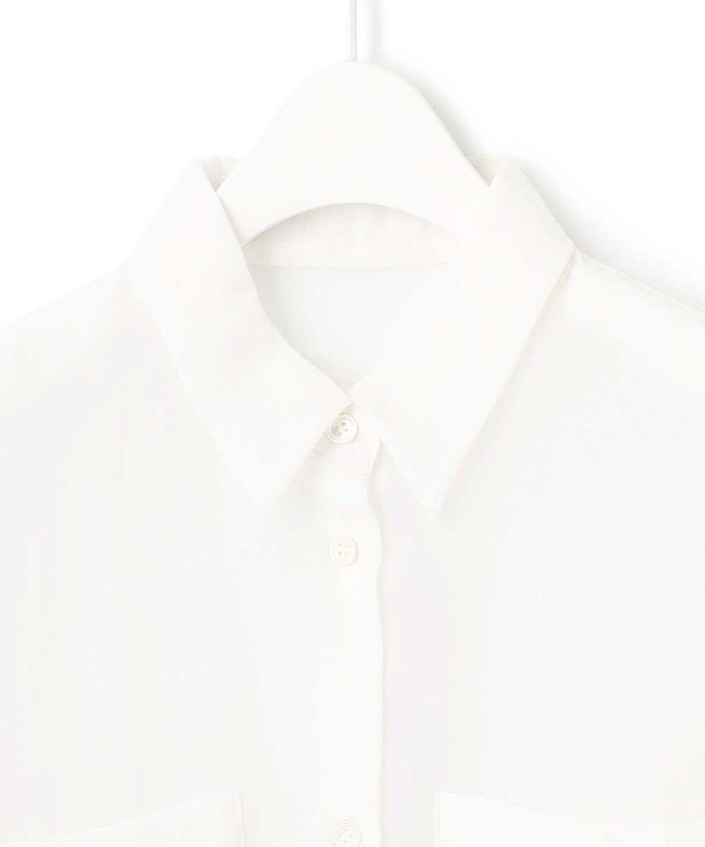 ICB L 【洗える】 PlaXシアーオーガンジー シャツ 