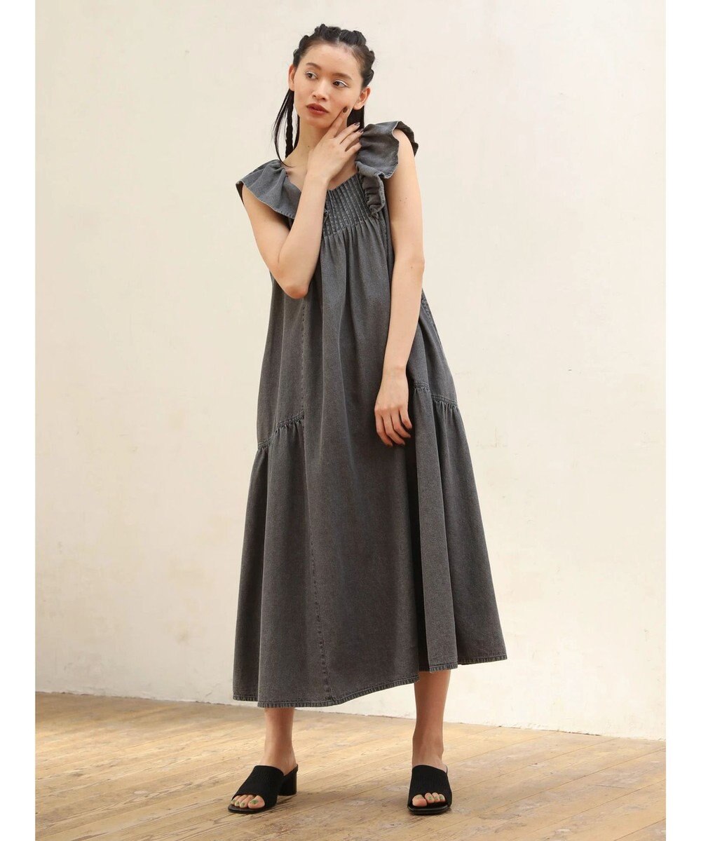 Green Parks ■ＥＳＣＡＲ　デニムピンタックワンピース 