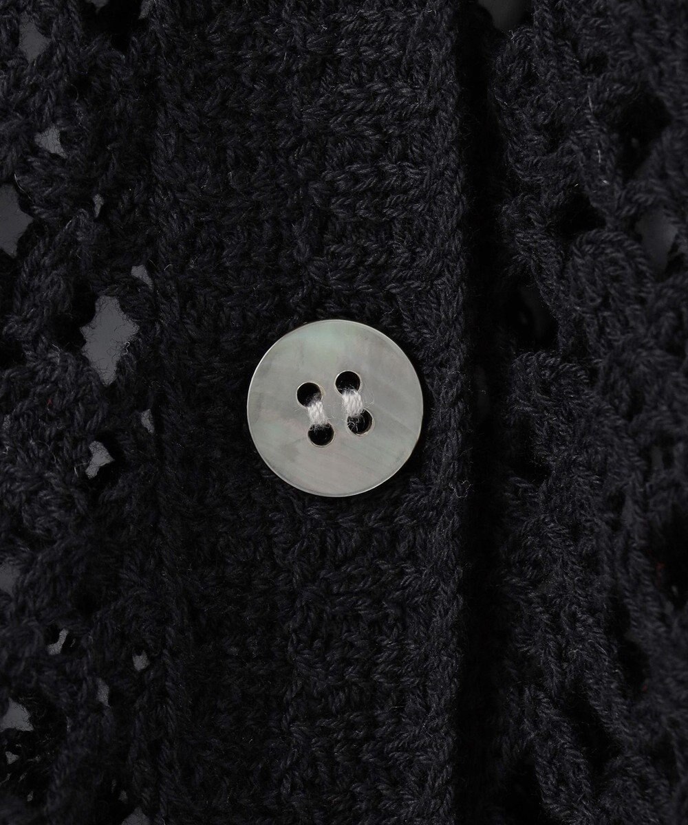 23区 【先行予約】エンブロイダリーレース ポロ ニット 