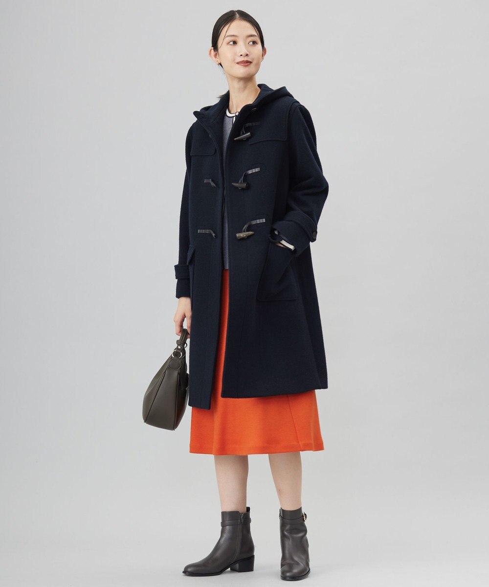 J.PRESS LADIES Jackal 140sソフトメルトン ダッフルコート 