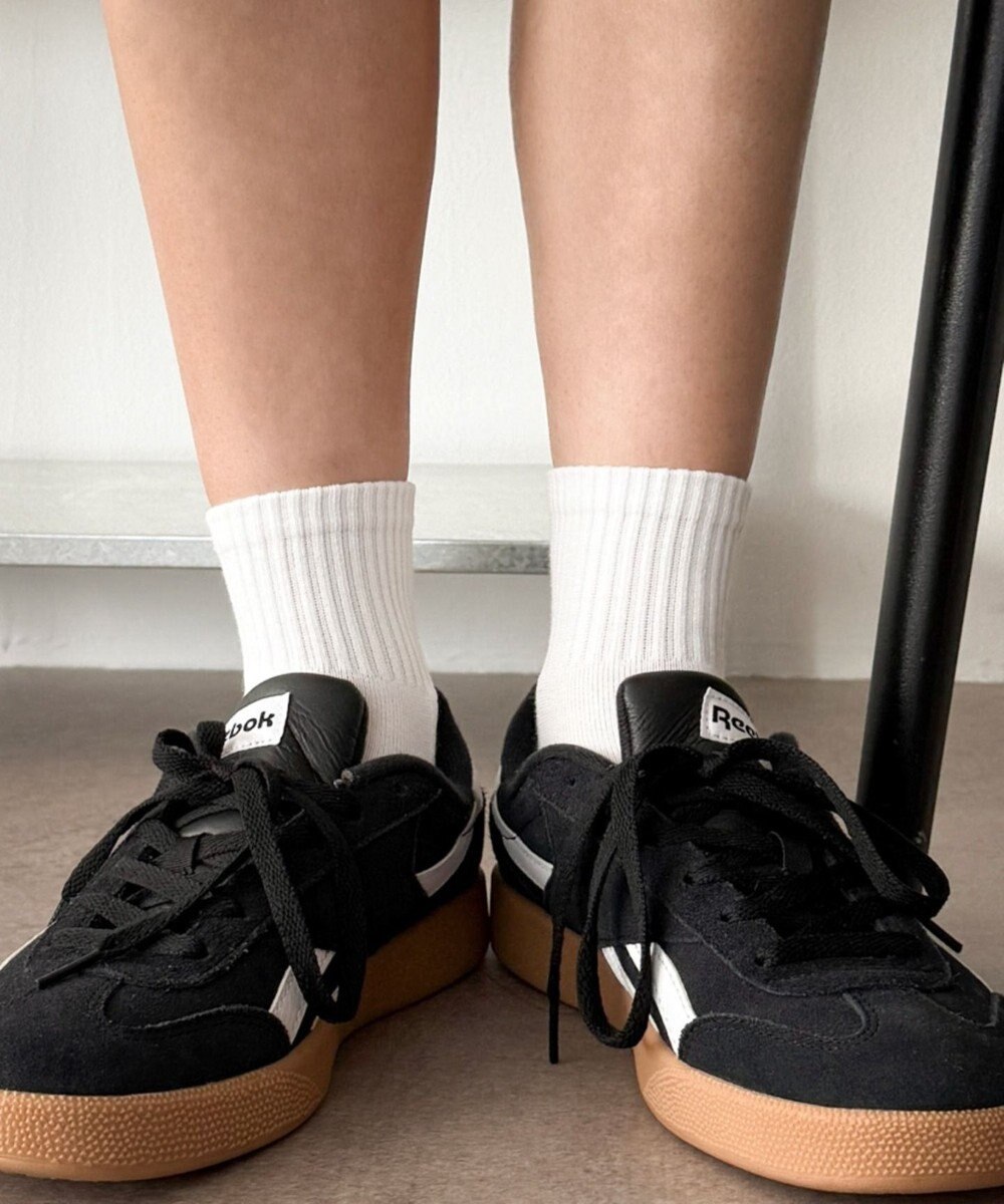 WEGO 手描き風刺繍アンクルパイルソックス 