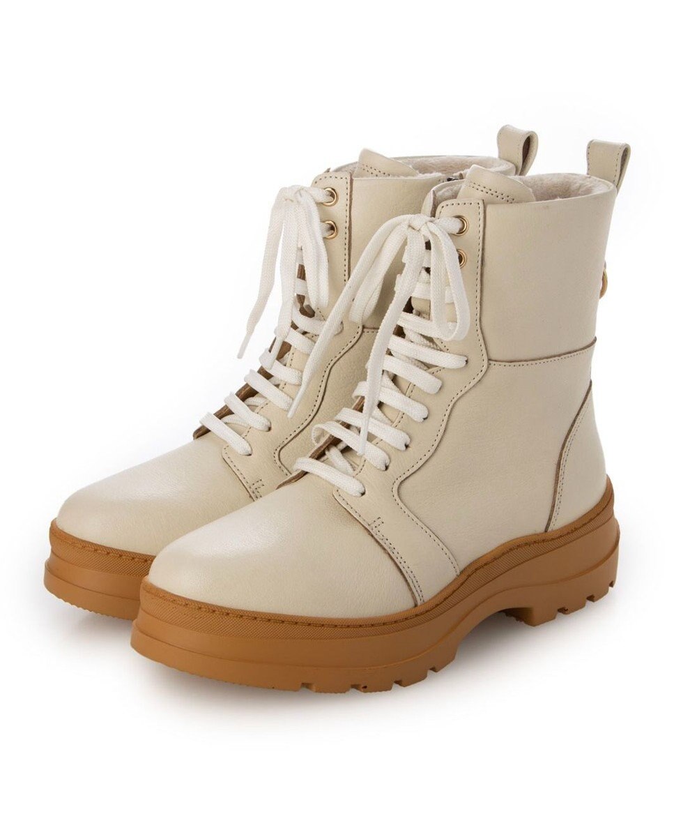 MODE ET JACOMO <carino>厚底レースアップブーツ 