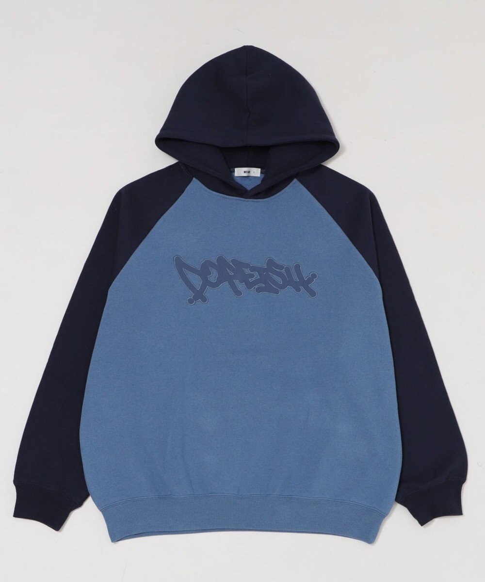 WEGO ラグランプルパーカー 