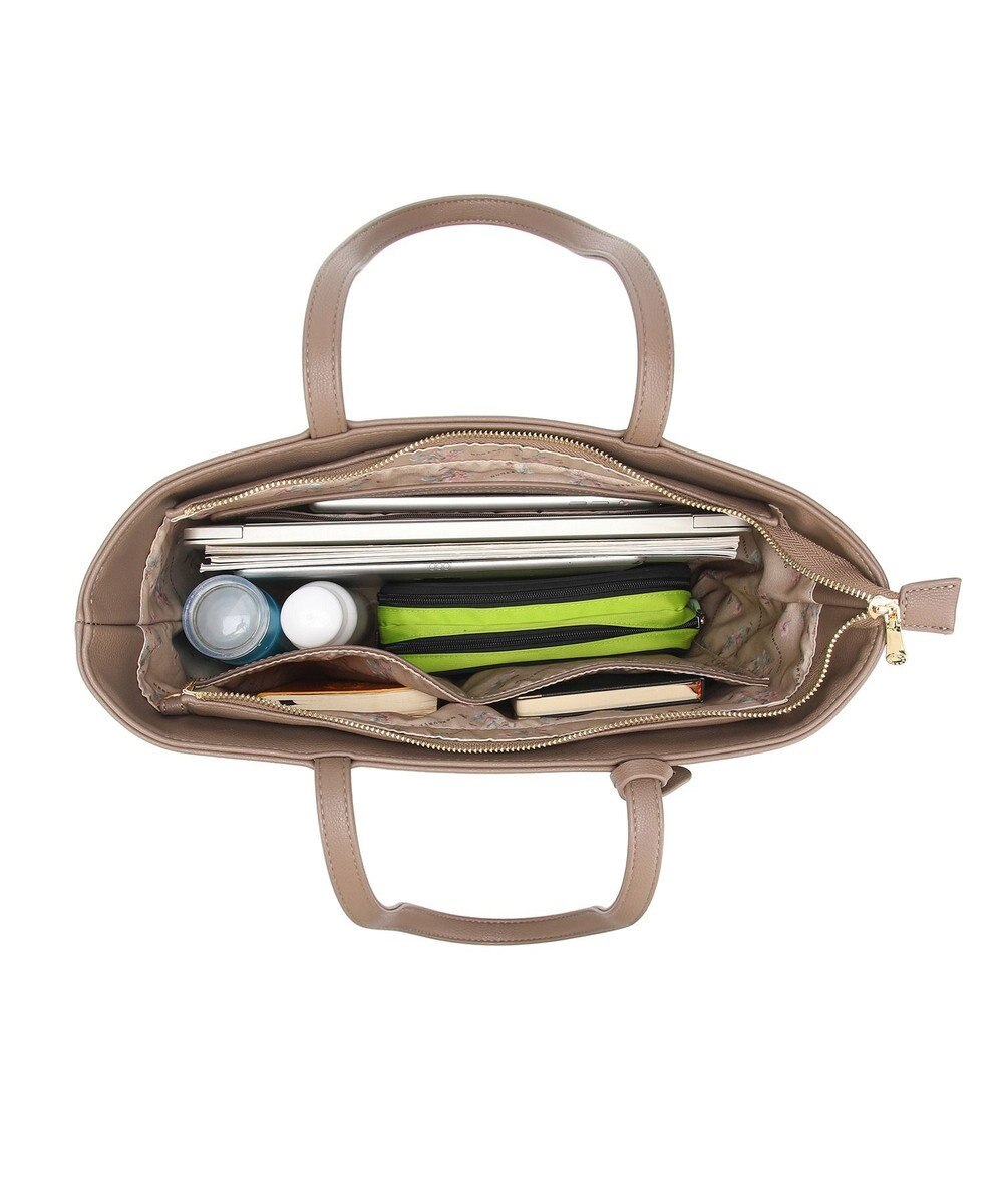 style code 【MERCURYDUO/マーキュリーデュオ】レニス　チャーム付きシンプルラージトートバッグ 