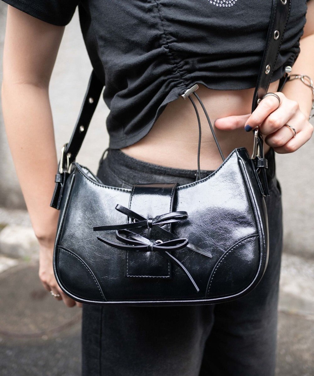 WEGO マルチWAYハーフムーンベルトバッグ 