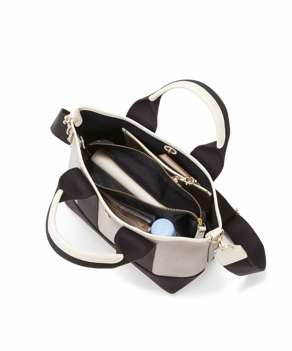 TOPKAPI 【Breath TOPKAPI】スコッチグレイン ネオレザー ミニ トート バッグ ショルダー付き S 