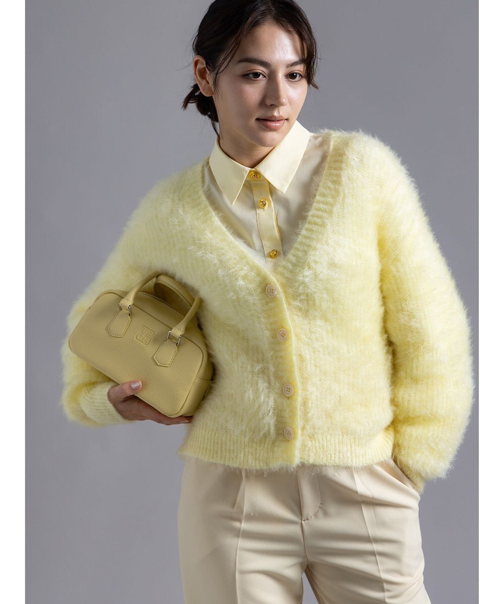 Te chichi 【Atelier Bonheur】キャットヤーンVネックカーディガン《2025winter catalog item》 