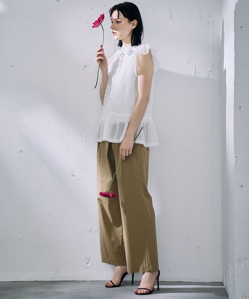 自由区 【カトリエムブーケ】Expression delicate ボウタイチュールトップス 