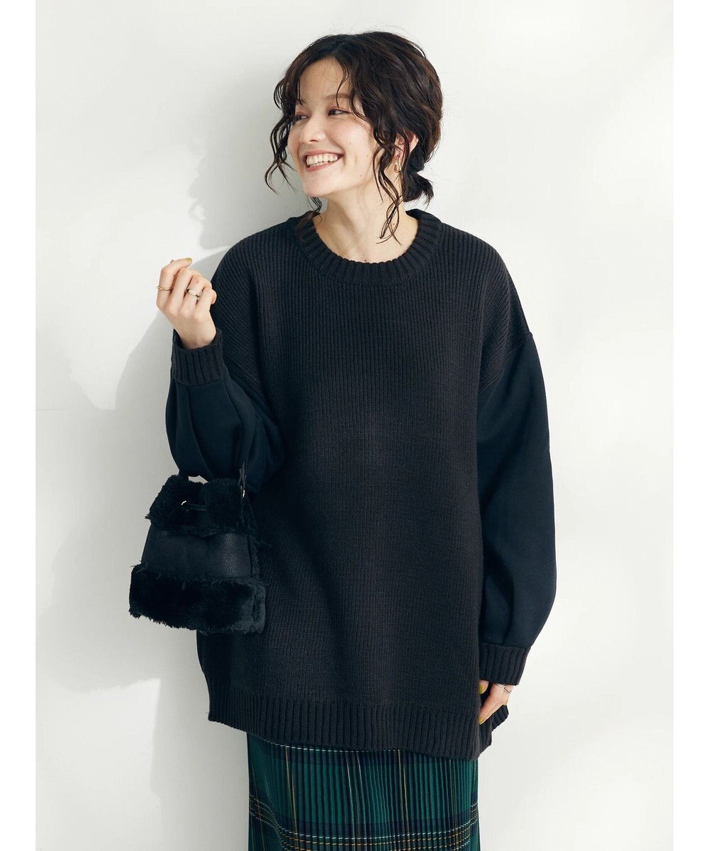 CRAFT STANDARD BOUTIQUE 片畔ニットドッキングチュニック 