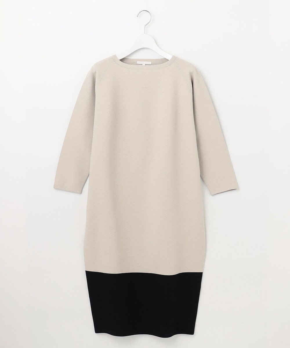 自由区 【洗える】ポリエステルホールガーメントニット ワンピース 