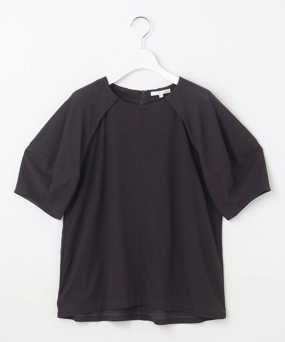 自由区 【洗える】ボリュームスリーブピケ カットソー 