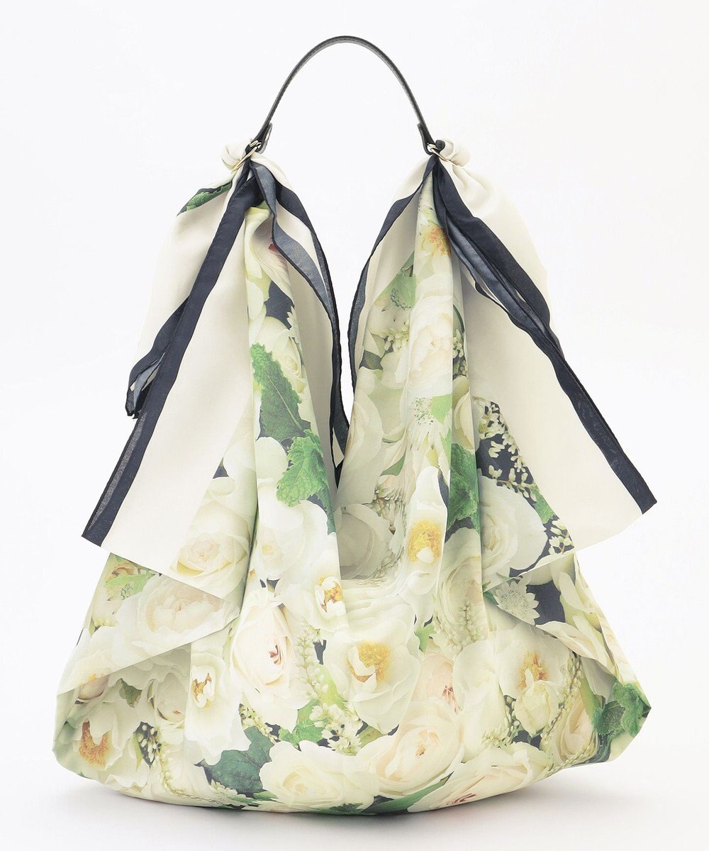 自由区 【カトリエムブーケ】La boroderie de Laurent ブーケモチーフマルチスカーフ 