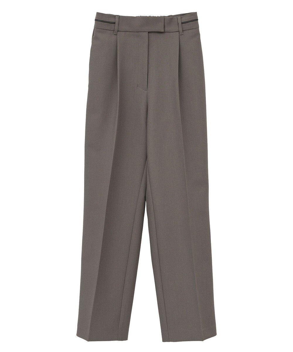 YECCA VECCA ウエストデザインワイドストレートパンツ 