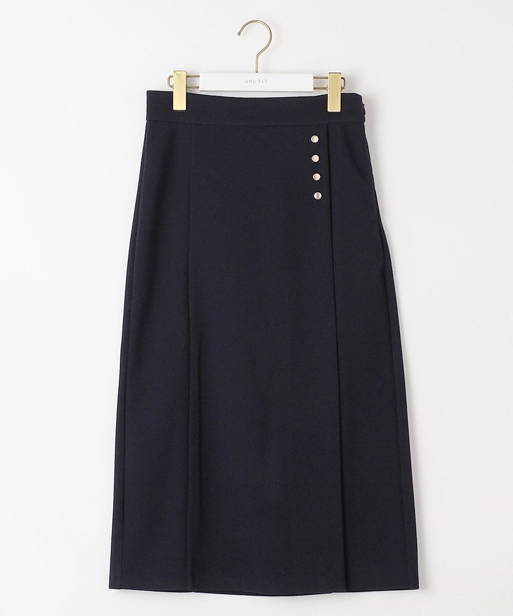 ANY SIS 【洗える】メルトンジャージー スカート 