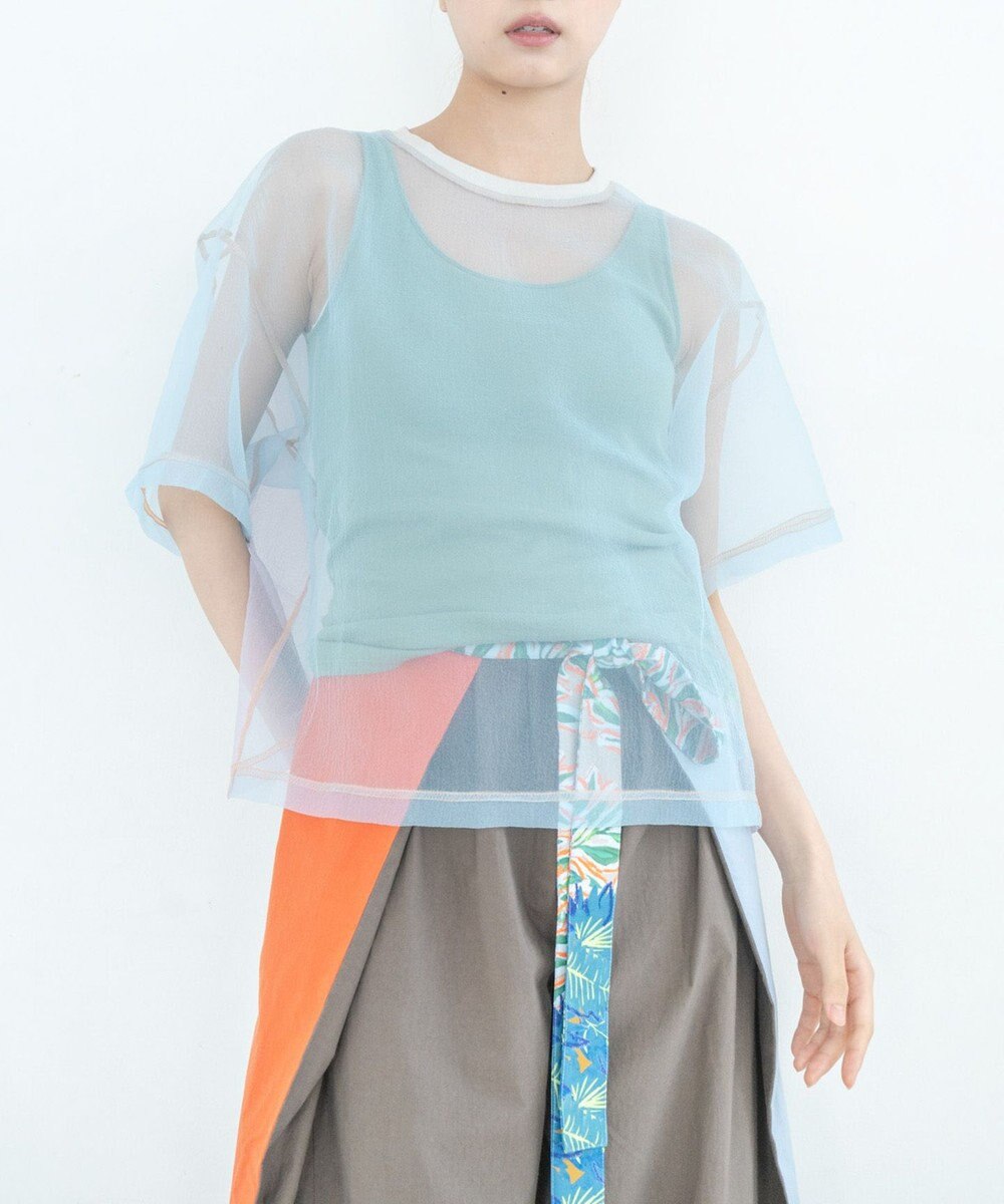 COQ SHEER ORGANZA T シアーTシャツ 